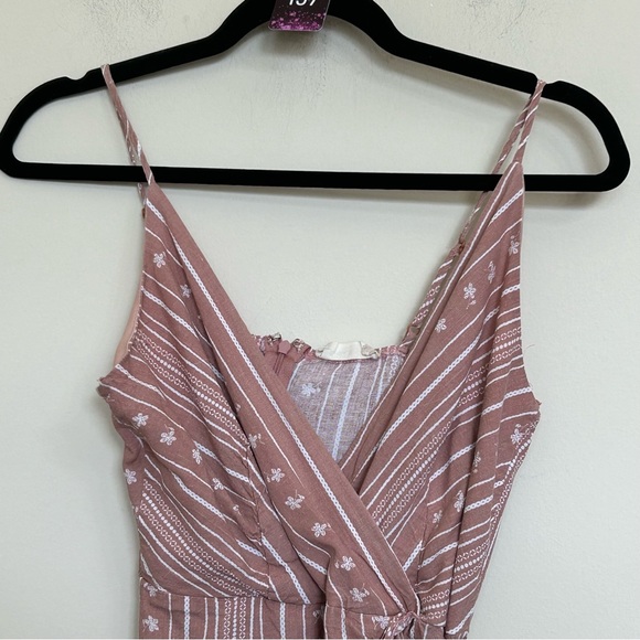 157.  Alter'd State faux wrap boho mini dress size M - Picture 3 of 8